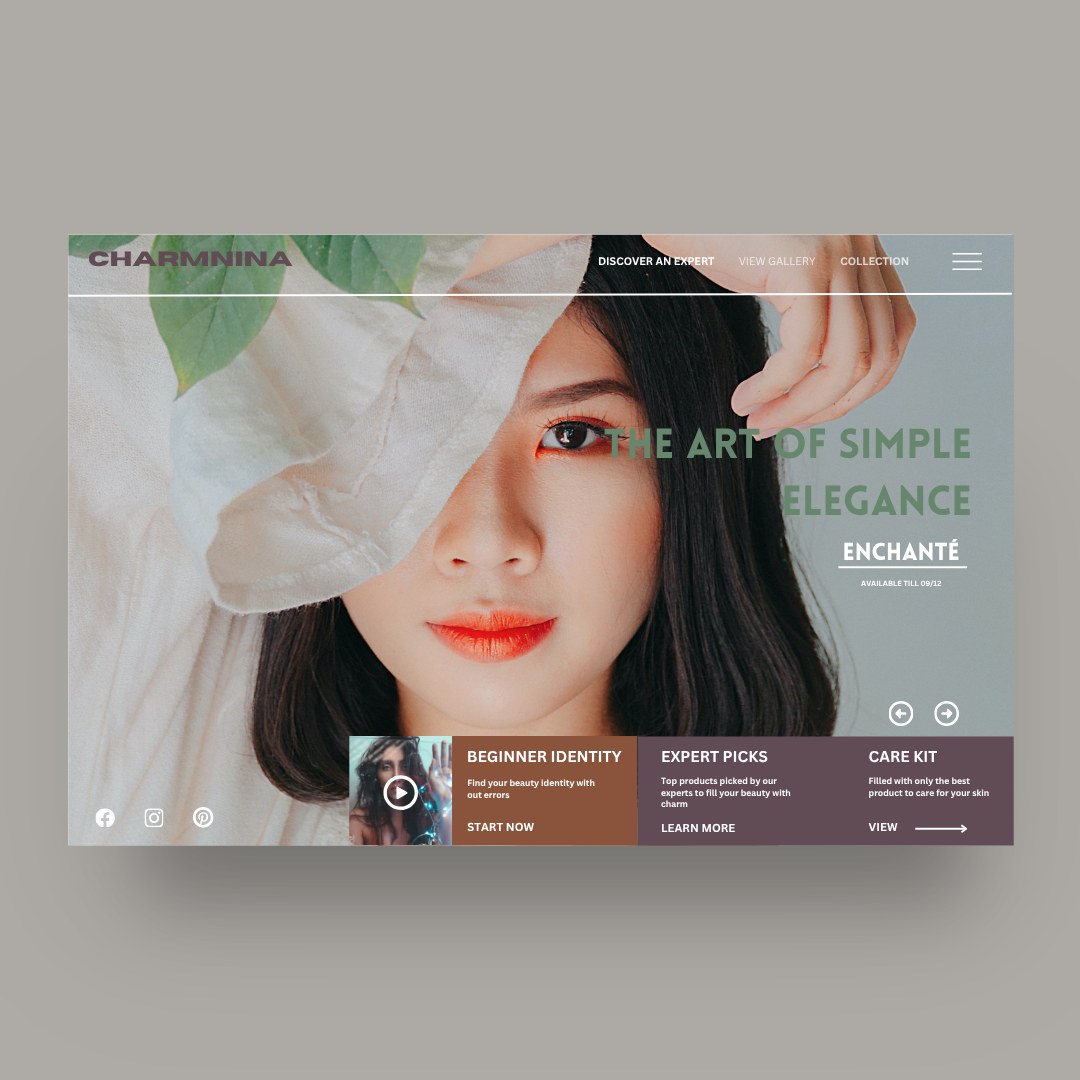 Enchanté — Beauty & Skincare design by Lynxio Studio